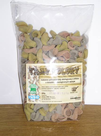 Makaron orkiszowy penoziarnisty TRZY KOLORY 400 g