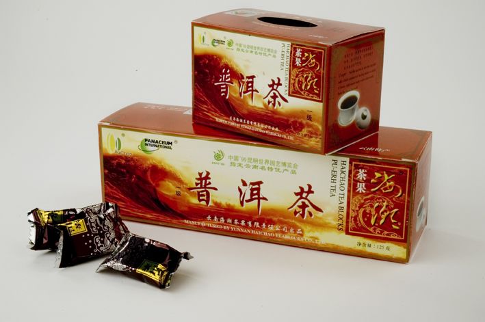 Herbata chińska Pu-erh prasowana - 60g, 20 kostek po 2,5 - 3 g