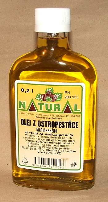 Olej z ostropestu 0,2l chroni wątrobe