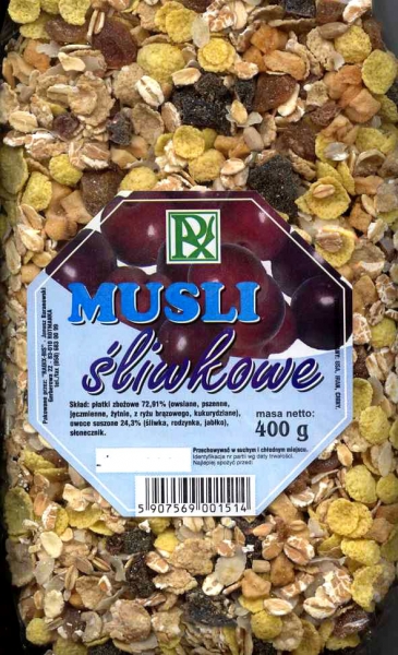 Musli liwkowe 400g