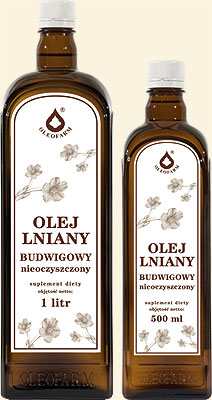 OLEJ LNIANY BUDWIGOWY NIEOCZYSZCZONY 1000ml